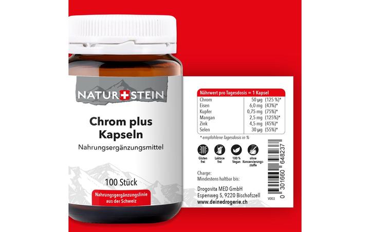 Immagine prodotto Naturstein Cromo plus caps (1 Pezzo/i, Pillole, 154 g)
