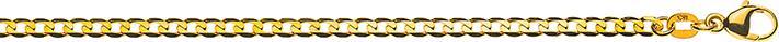 Actual product image Natsumi Schmuck Bangle jewellery yellow gold 18K/750 Panzer extra flat diamond 3.1mm 19cm (19 cm, 750/18 K Yellow gold)