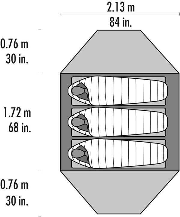 Actual product image Msr Elixir 3 (Dome tent, 3.70 kg, 3 persons)