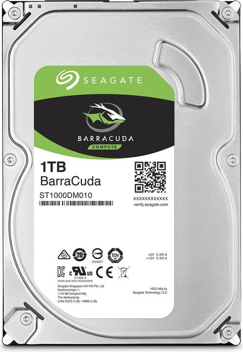 Produktbild Seagate BarraCuda (1 TB, 3.5", CMR)