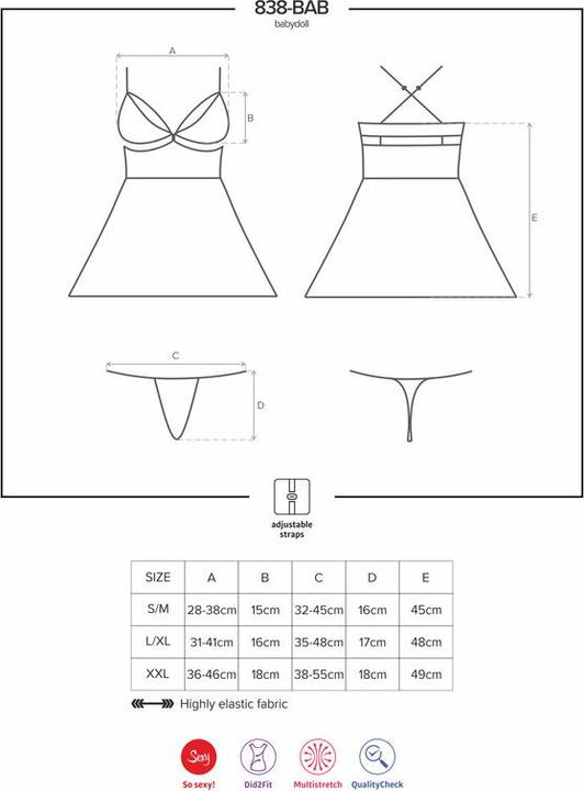 Produktbild Obsessive Babydoll (XXL)