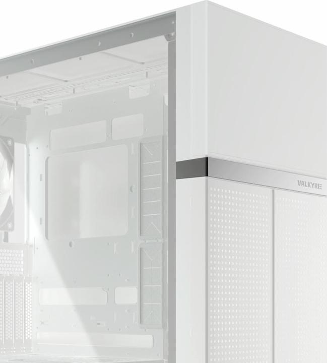 Actual product image Valkyrie VK02 Lite White (Mini-ITX, ATX, ITX, mATX)