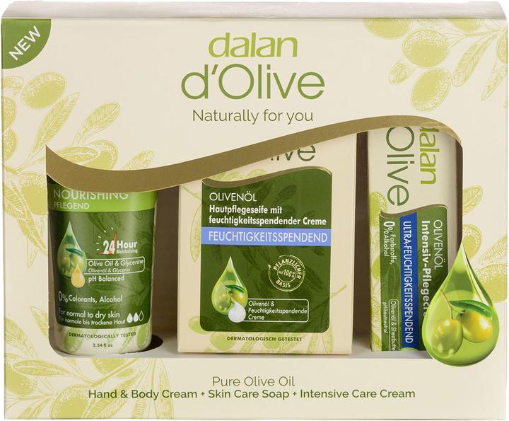 Produktbild Natura Punto Geschenkset Olivenöl, Feuchtigkeitscreme (75 ml), Intensivcreme (20 ml) und Seife (150 g) (Haarpflege set)