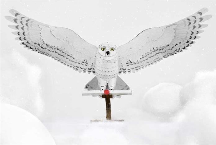 Actual product image Metal Earth Harry Potter Hedwig