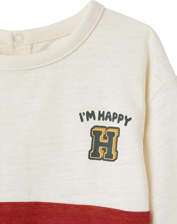 Immagine prodotto Vertbaudet Camicia da bambino colorblock con messaggio, cotone organico (62)