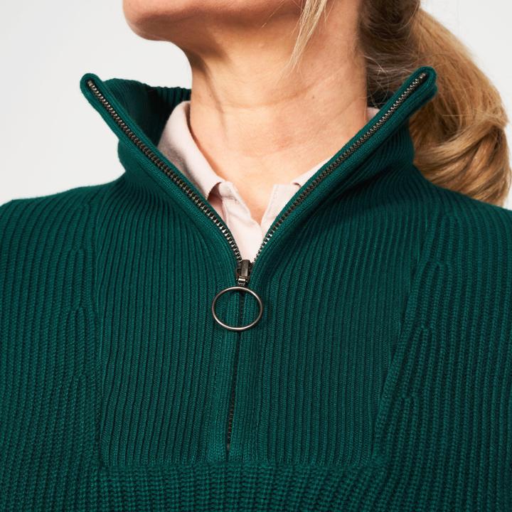 Actual product image Inesis Women's golf half-zipped pullover - MW500 green (M)