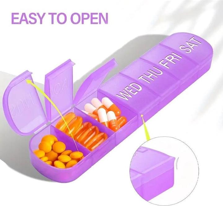 Produktbild Cbx Tablettenbox 7 Tage – Wochen Pillendose mit grosser Kapazität