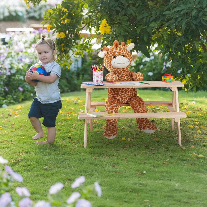 Image du produit Relaxdays Ensemble table banc enfants, en bois