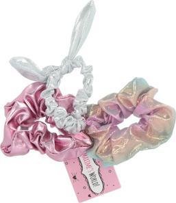 Image du produit Set d'élastiques à cheveux rose-argent 3 pièces 3 (Élastiques à cheveux)