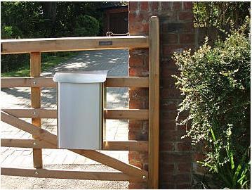 Actual product image SafePost 14 Stainless steel security letterbox