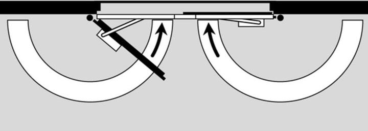 Actual product image Dormakaba Guide rail with closing follower controller GSR Contur Design (Room door, Entrance door, Wooden door, French window)