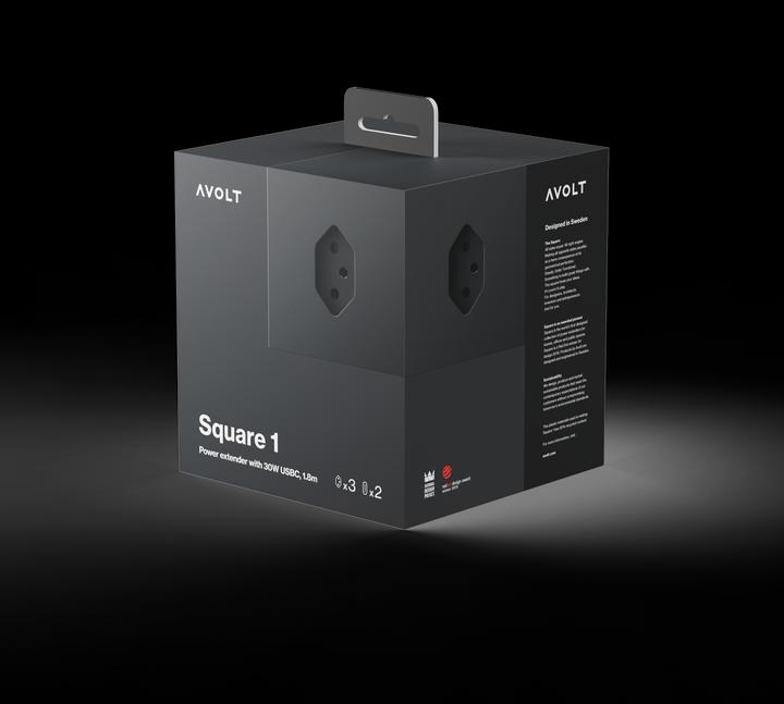 Actual product image Avolt Square 1 (5 x, USB-C, Type 13, 1.80 m)