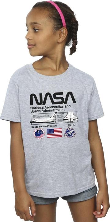 Actual product image Nasa Girls Space Admin Cotton T-Shirt (152, 158)