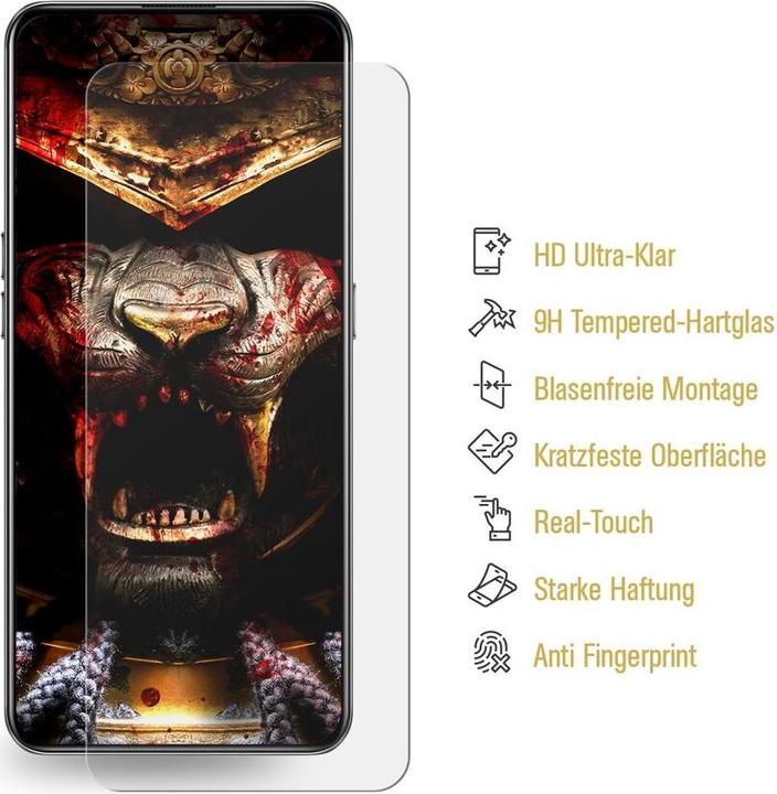 Produktbild Protectorking 1x 3D A++ echtes Tempered 9H Panzerhartglas KLAR (1 Stück, Xiaomi Redmi Note 10)