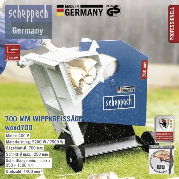 Produktbild Scheppach Made in Germany Wippkreissäge 700 mm inkl. patentierter Schutzklappe & Direktantrieb