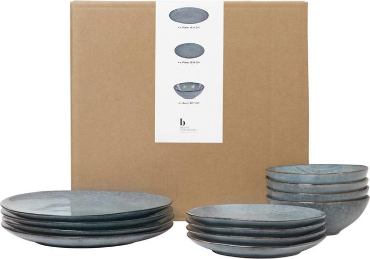 Actual product image Broste Copenhagen NORDIC SEA crockery set for lunch for four (12 Piece)