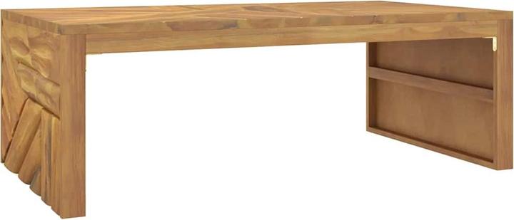 Image du produit VidaXL Table basse 110x60x38 cm en teck massif (110 x 60 x 38 cm)