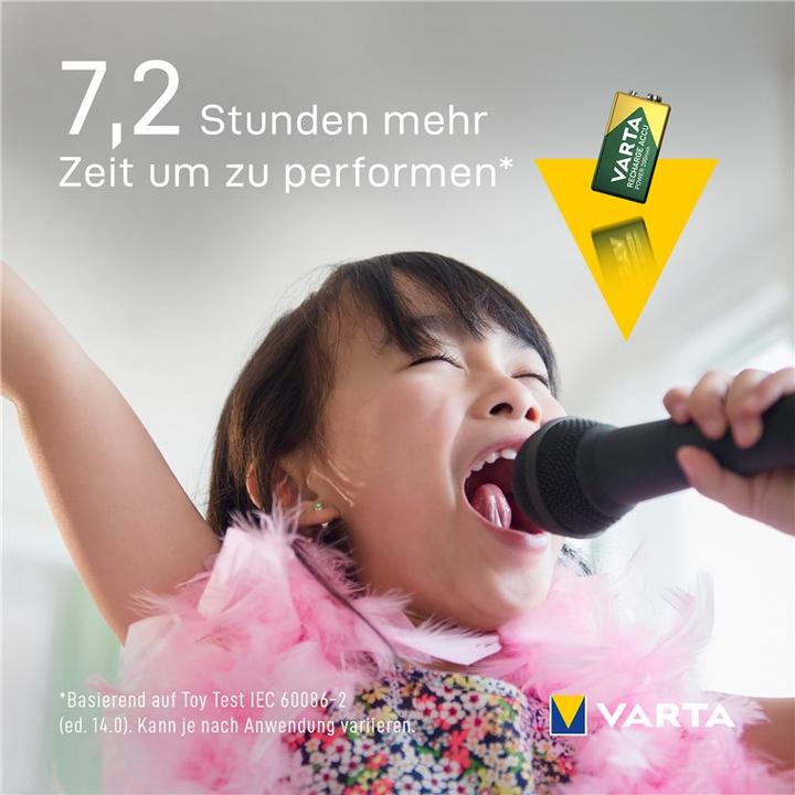 Produktbild Varta Recharge Accu Power (1 Stk., 9V Block, 200 mAh)