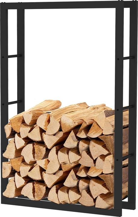 Image du produit Wiltec Porte-bois Toboli 150x25x100cm porte-bois en métal pour l'intérieur et l'extérieur (150 x 25 x 100 cm)