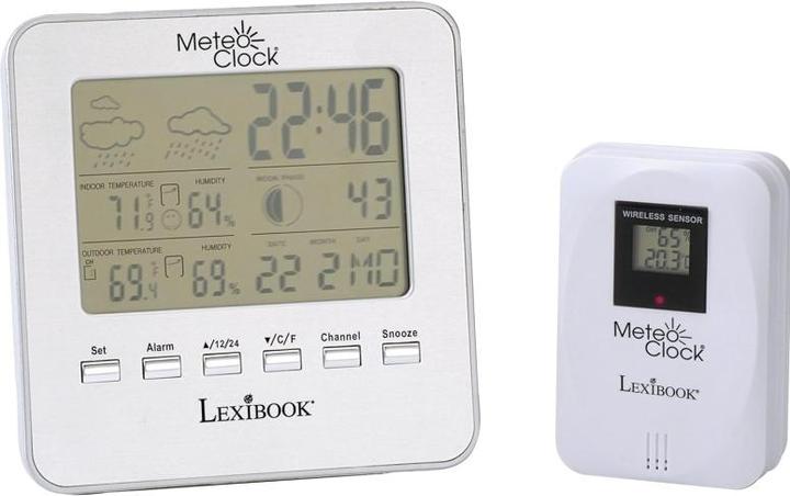 Produktbild Lexibook MeteoClock Wetterstation Silber