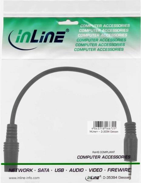 Produktbild InLine 2.5mm – 3.5mm (2 m, 2.5mm, 3.5mm Klinke (AUX))