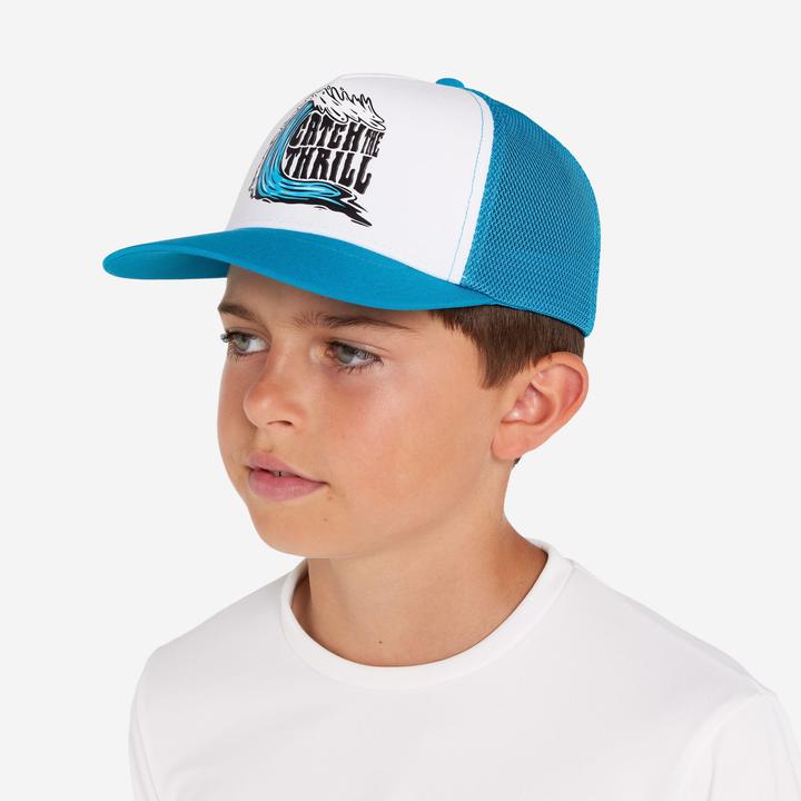 Image du produit Olaian Casquette trucker surf Junior - Catch thrill bleue et blanche (53, 55, 56, 54 C)