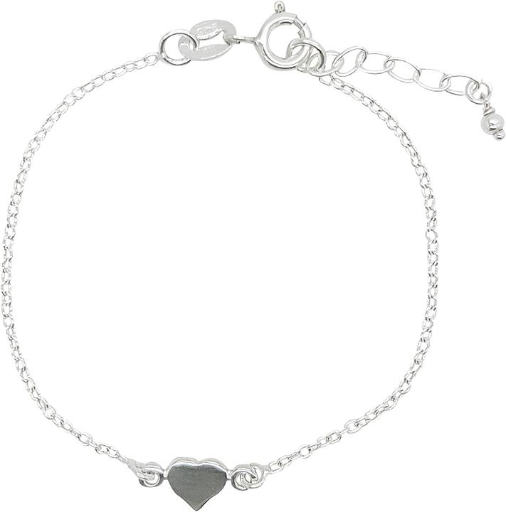 Immagine prodotto Leyda Bracciale Cuore Bambini (15 cm, Argento 925)