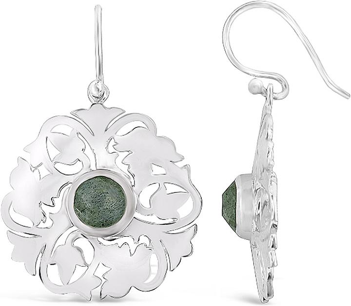 Actual product image Leyda Earrings Mandala (Silver 925, Stone)