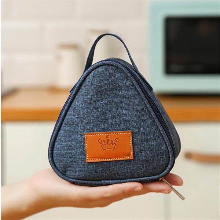Image du produit Only-Bags.Store Mini sac d'isolation triangulaire Feuille d'aluminium Refroidisseur thermique Déjeuner Tote