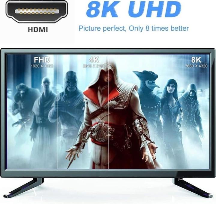 Actual product image PowerGuard HDMI to HDMI Adapter Extension 2cm (female/male) 2.1 8K (HDMI, 2 cm)