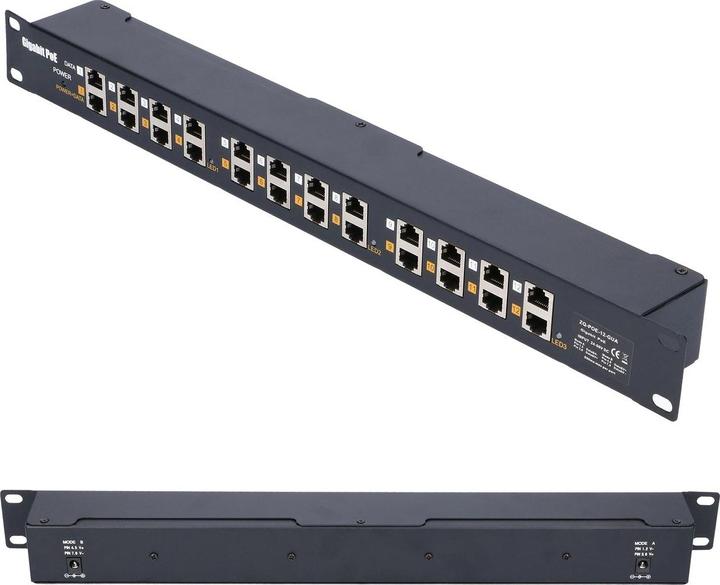 Actual product image Extralink PoE 12p (802.3af (PoE), 802.3at (PoE+))
