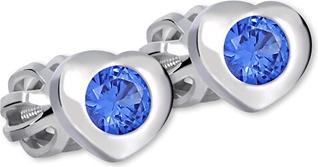 Produktbild Brilio Silver - Heart earrings with blue zircon 436 001 00122 0400660