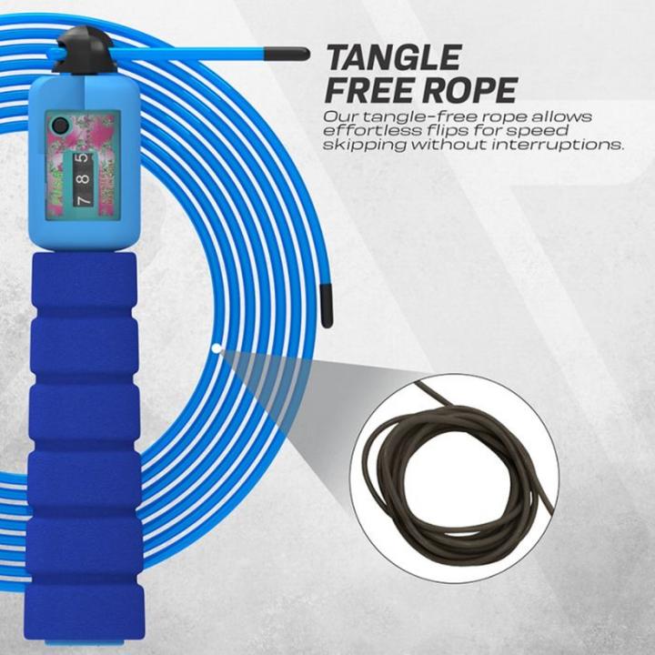 Actual product image Rdx Adjustable skipping rope with counter (310 cm)