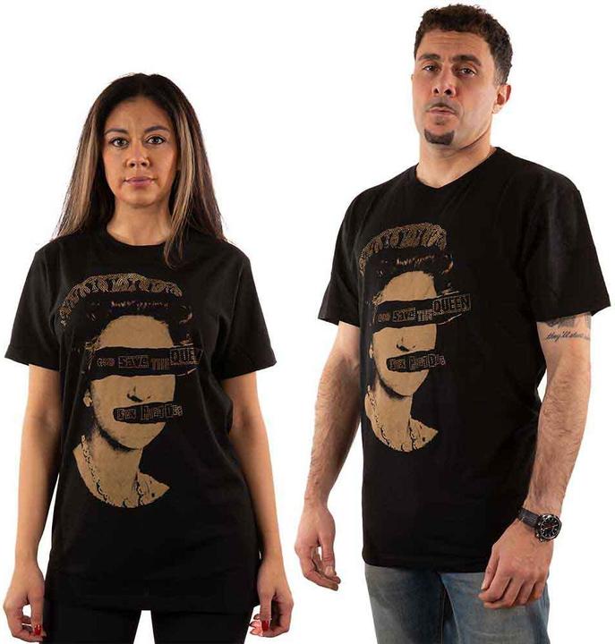 Sex Pistols T Shirt God Save The Queen Diamond Official Unisex Black M (M)