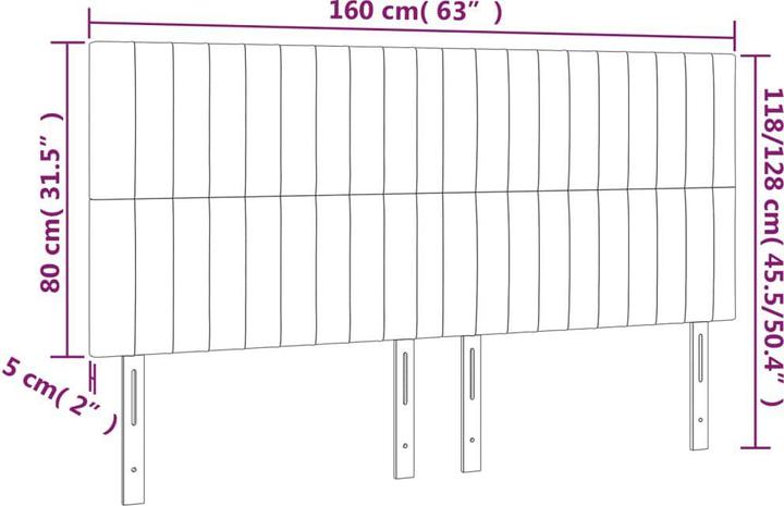Produktbild VidaXL Carolin (160 x 5 x 128 cm)