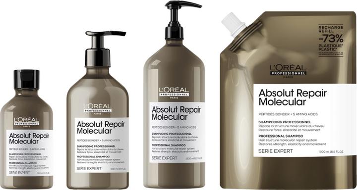 Produktbild L'Oréal Professionnel Serie Expert Absolut Repair Molecular Refill (500 ml, Flüssiges Shampoo)