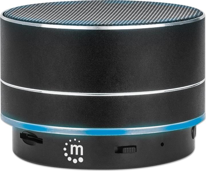 Immagine prodotto Manhattan Altoparlante Bluetooth® a LED metallico (5 h, Batteria)