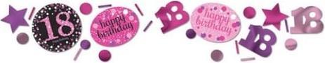 Produktbild Amscan Konfetti Rosen 18 Jahre "Happy Birthday".