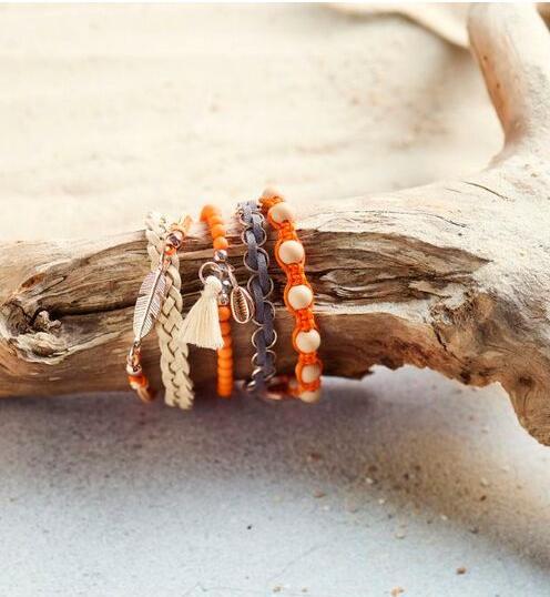 Image du produit Topp Parure de bijoux boho Sun & Joy (orange)