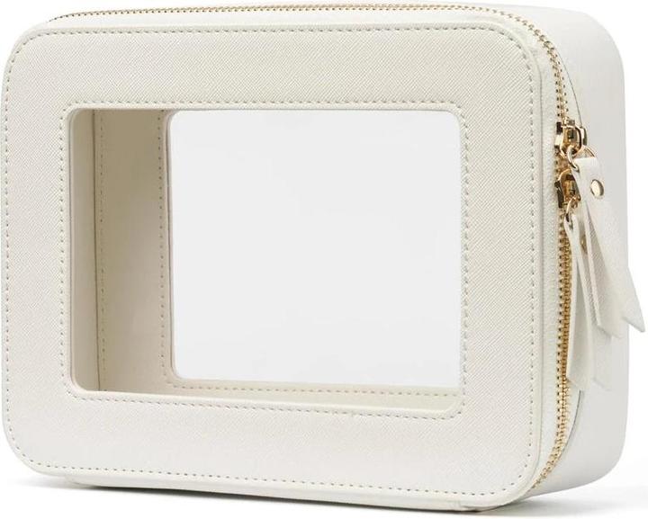 Produktbild Only-Bags.Store Mini klar Make-up Tasche Pu Vegan Kunstleder niedlich kleine sichtbare Fenster Lagerung
