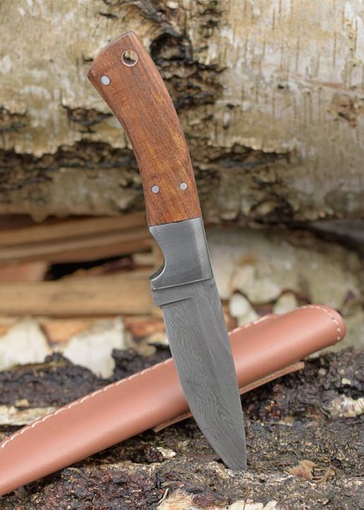 Produktbild Battle Merchant Damast Jagdmesser Palisanderholz (9.10 cm)