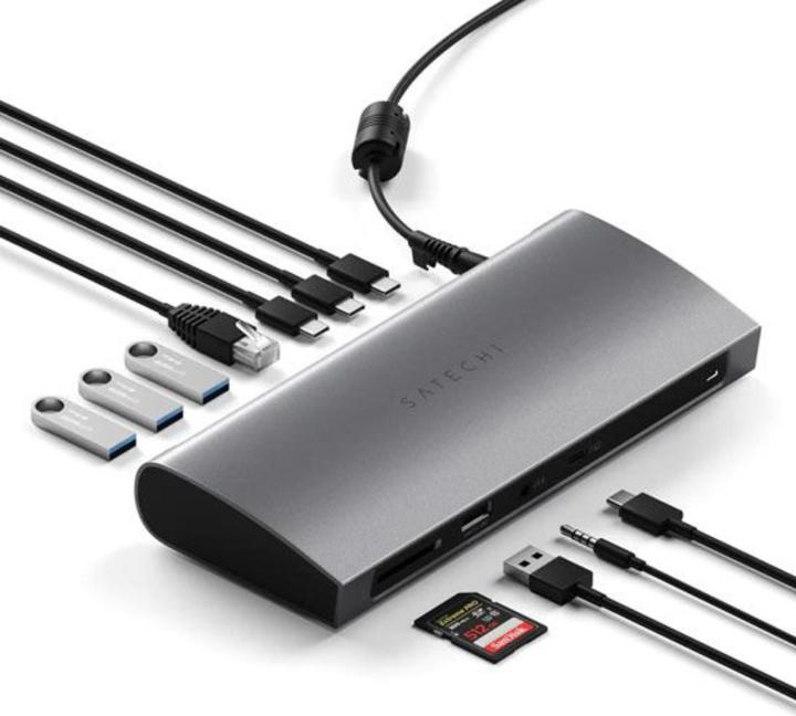 Image du produit Satechi Station d'accueil Thunderbolt 4 multiports tout-en-un avec adaptateur secteur (Thunderbolt)