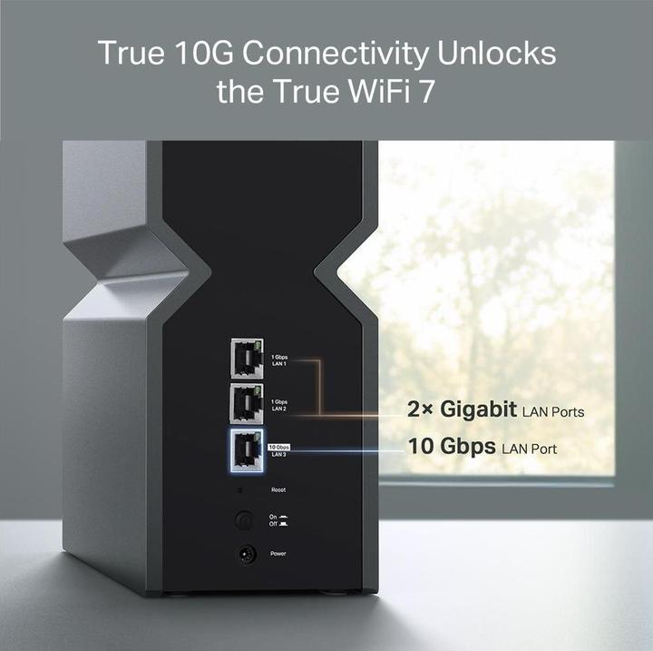 Image du produit TP-Link BE19000 TRI-BANDE WI-FI 7 VITESSE DU PROLONGATEUR DE PORTÉE : 1376 MBPS À 2.4 (5760 Mbit/s, 1376 Mbit/s)
