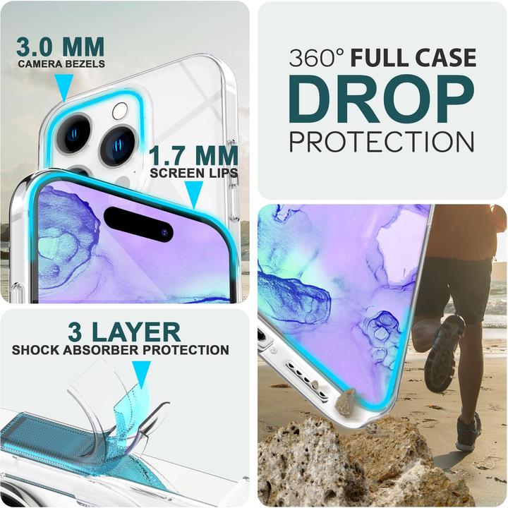 Produktbild Nalia Klare 360 Grad Hülle (Apple iPhone 15 Pro)