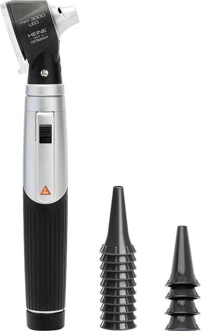 Produktbild Heine mini 3000 LED Otoskop Kit mit Batterie (D-008.70.220) - Schwarz