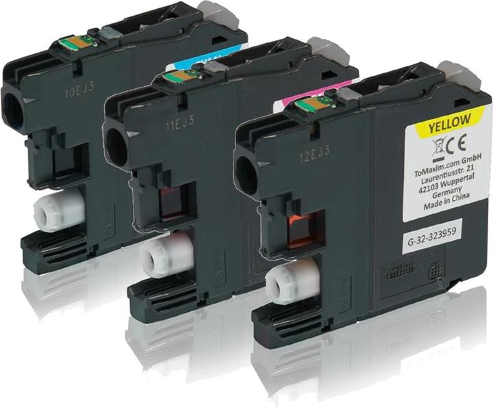 Image du produit Inkadoo Cartouches d'impression lC-125XL Jeu de cartouches d'encre compatibles CMY color code