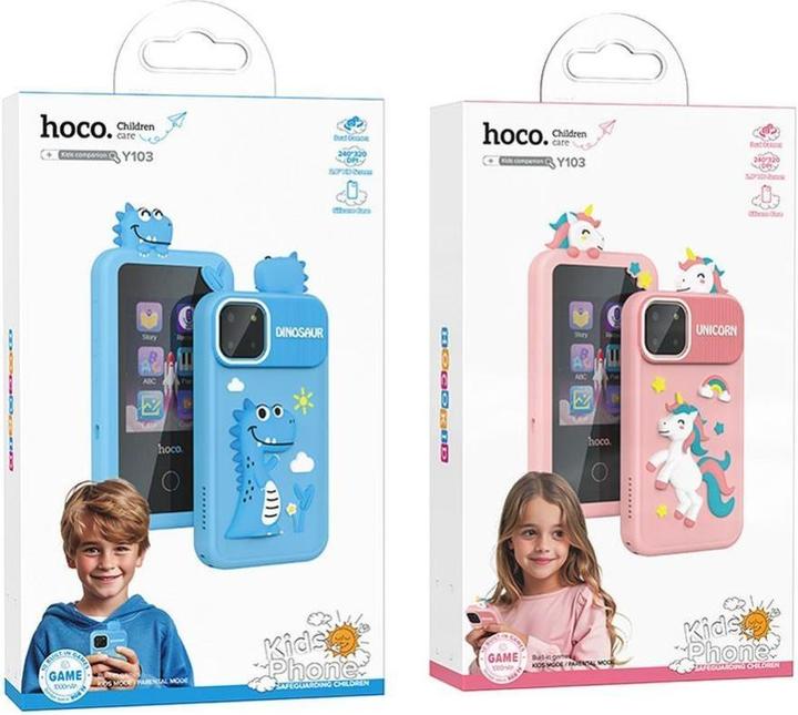 Produktbild Hoco Headphone with microphone gaming phone for kids 2,8" Y103 blue