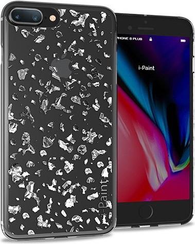 Immagine prodotto I-Paint Custodia Glitter Flakes per iPhone 7/8 Plus - Argento (Apple iPhone 7 Plus)