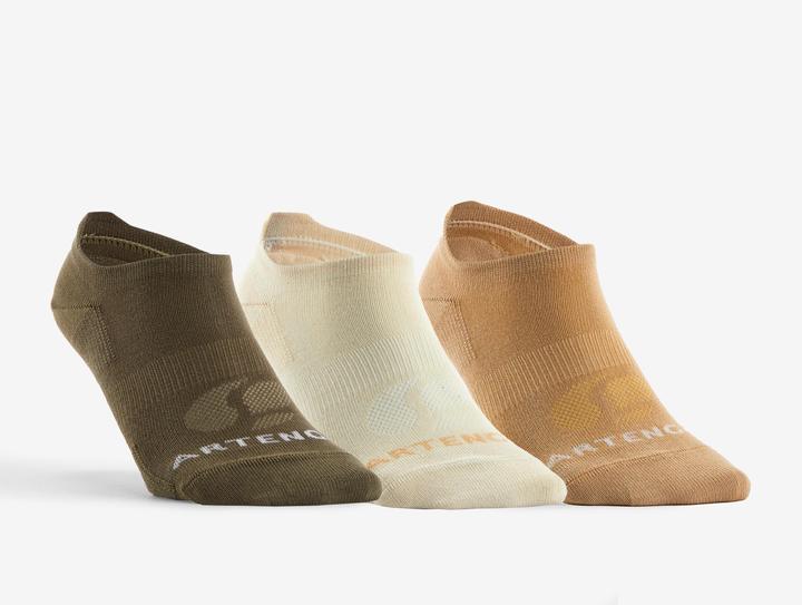Produktbild Artengo Tennissocken RS 160 Low 3er Pack braun/beige (35, 38)
