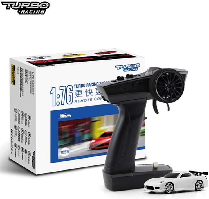Actual product image Turbo Racing 1/76 C71 Sports RC Car RTR White (RTR Ready-to-Run)